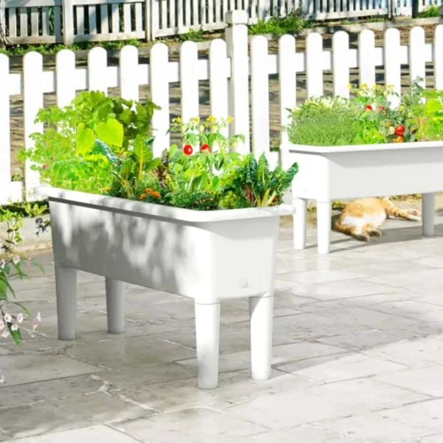 Conjunto de 2 canteiros elevad - Self-Watering Planter avaliação e preço